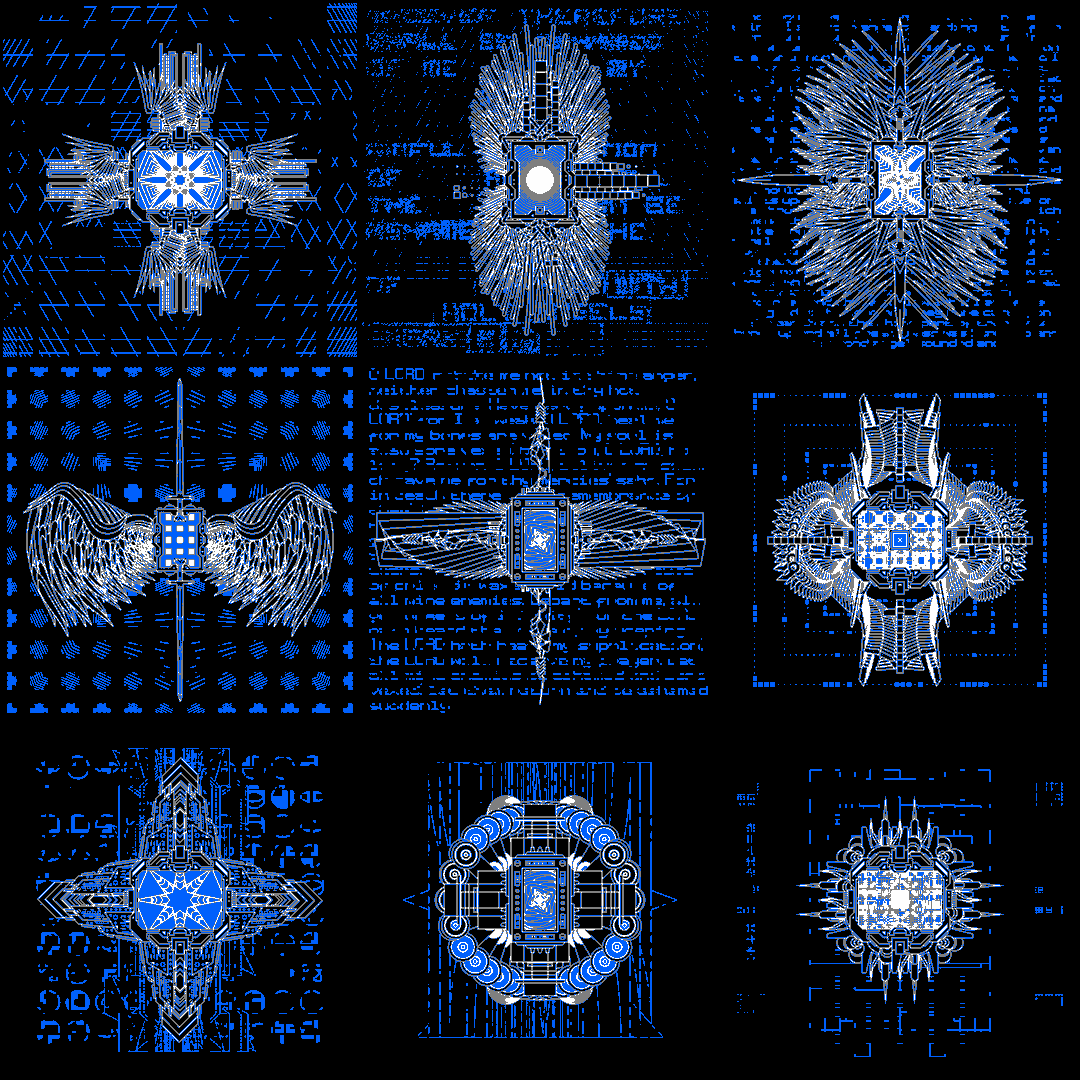 Computer screen angels pack / 9 loops