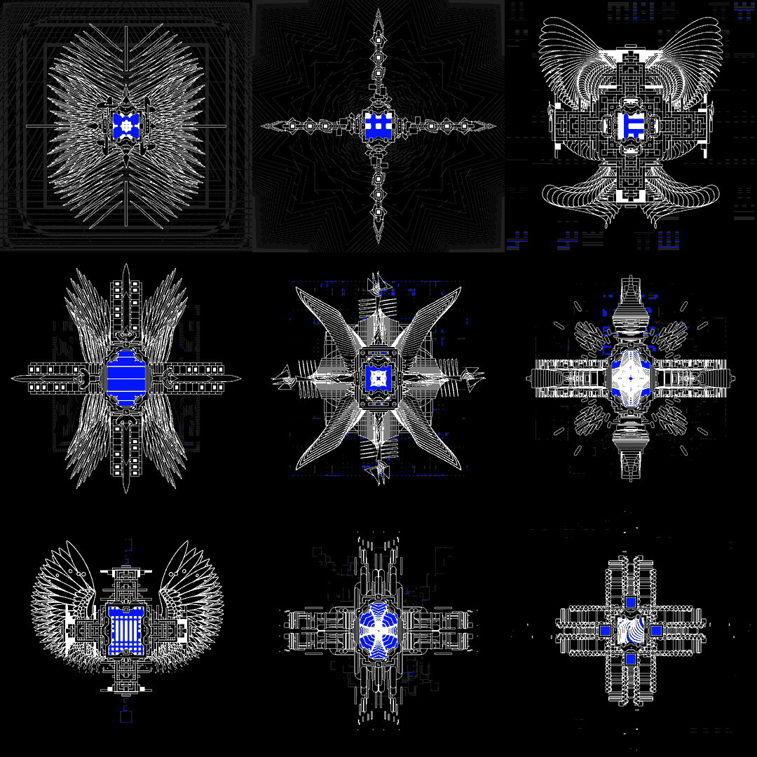 Noble cross screen angels pack / 9 loops