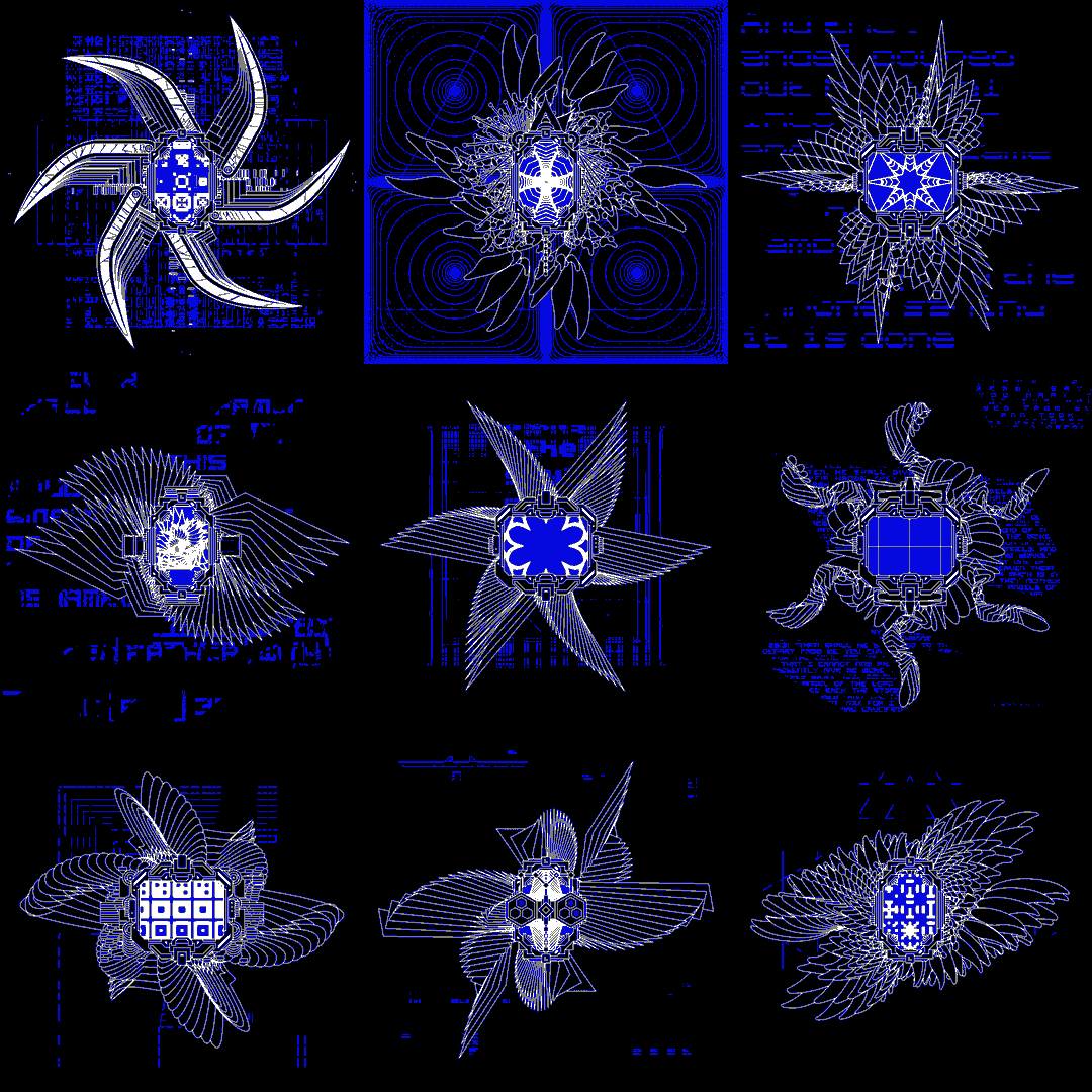 Light star screen angels pack / 9 loops