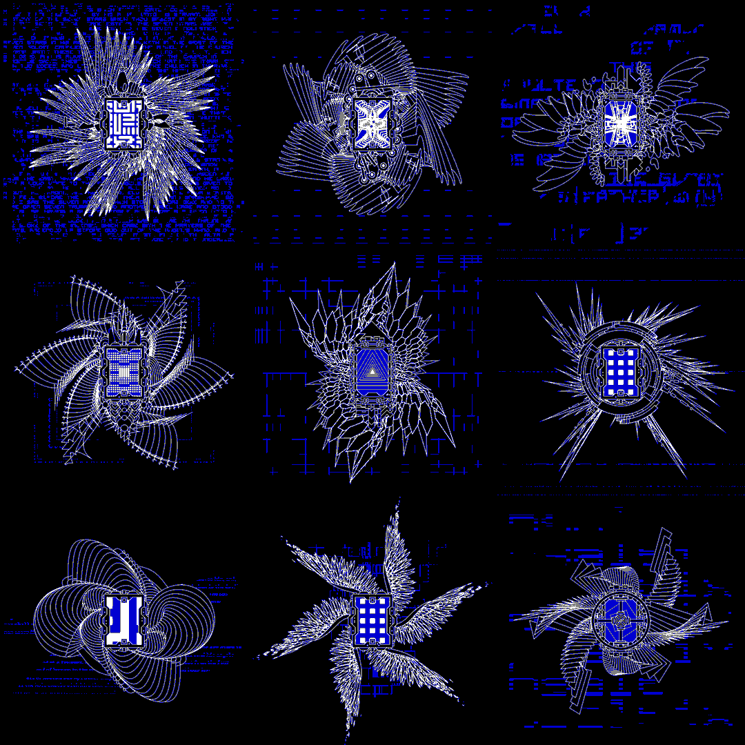 Digital star screen angels pack / 9 loops