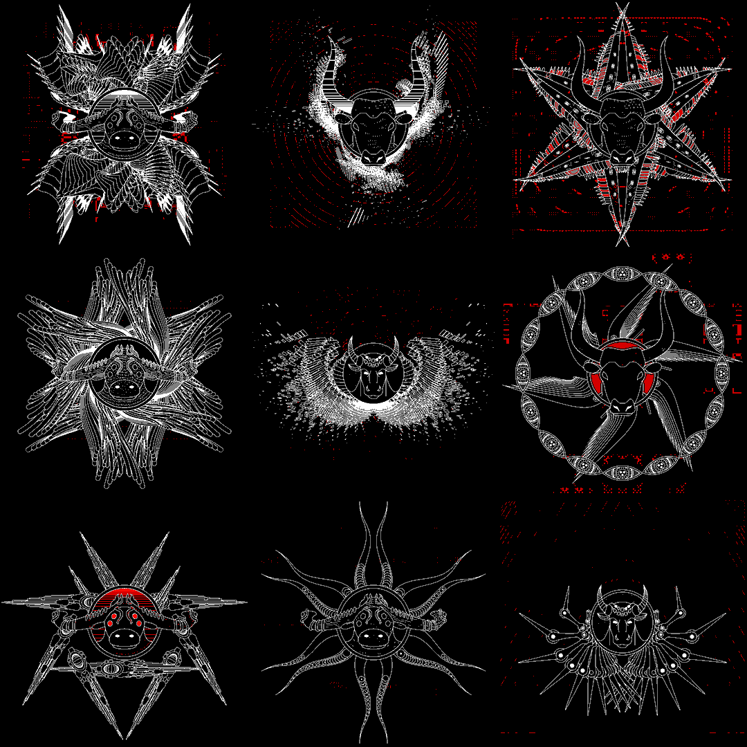 Meat bull angels pack / 9 loops