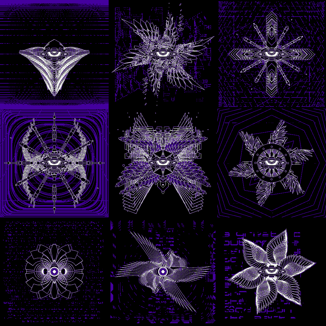 Covered eye angels pack / 9 loops