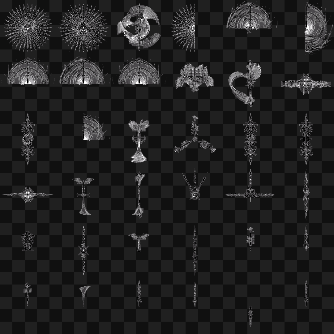 Gamma pillar asset pack / 37 loops