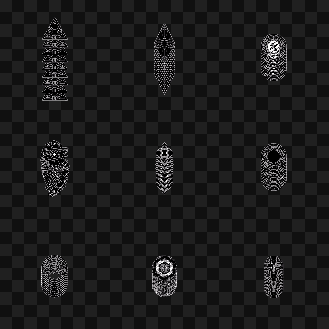 Omicron pillar asset pack / 13 loops