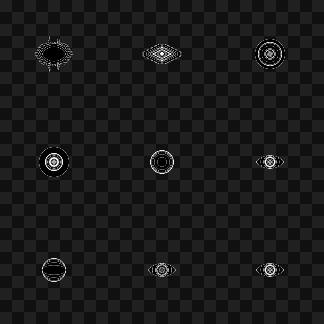 Eyeraw face asset pack / 20 loops