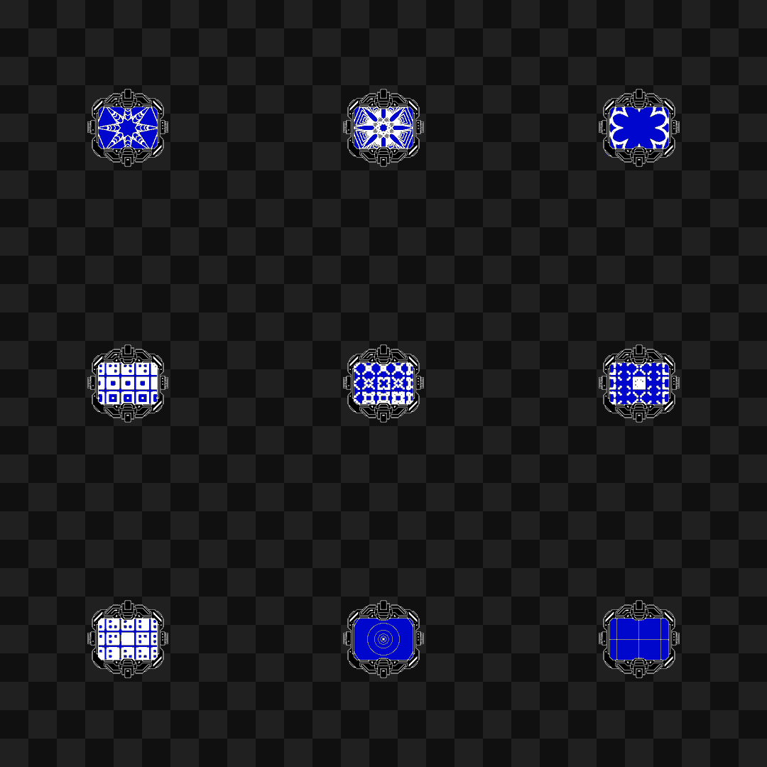Omega facescreen asset pack / 10 loops