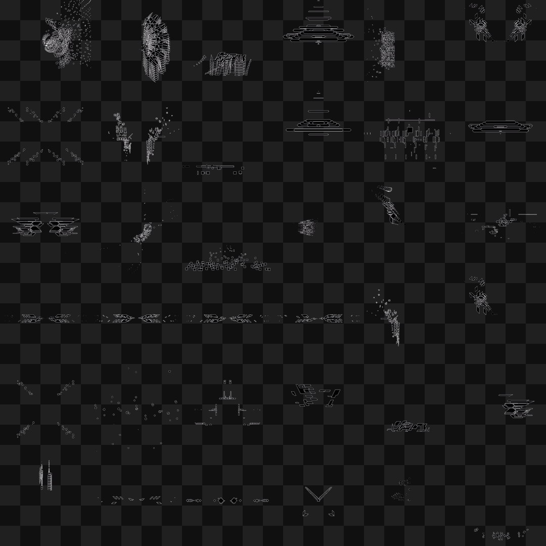 Peripheral frag asset pack / 54 loops