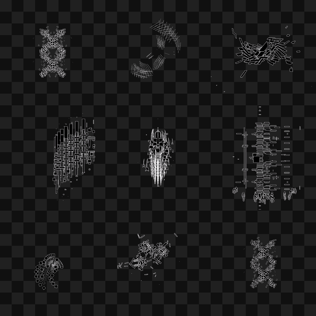 Various frag asset pack / 35 loops