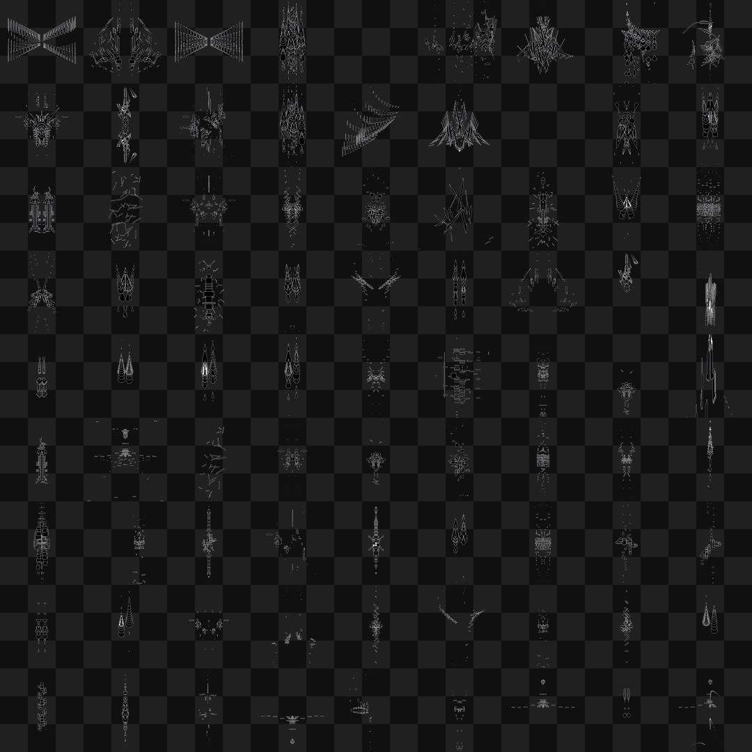 Vertical frag asset pack / 117 loops