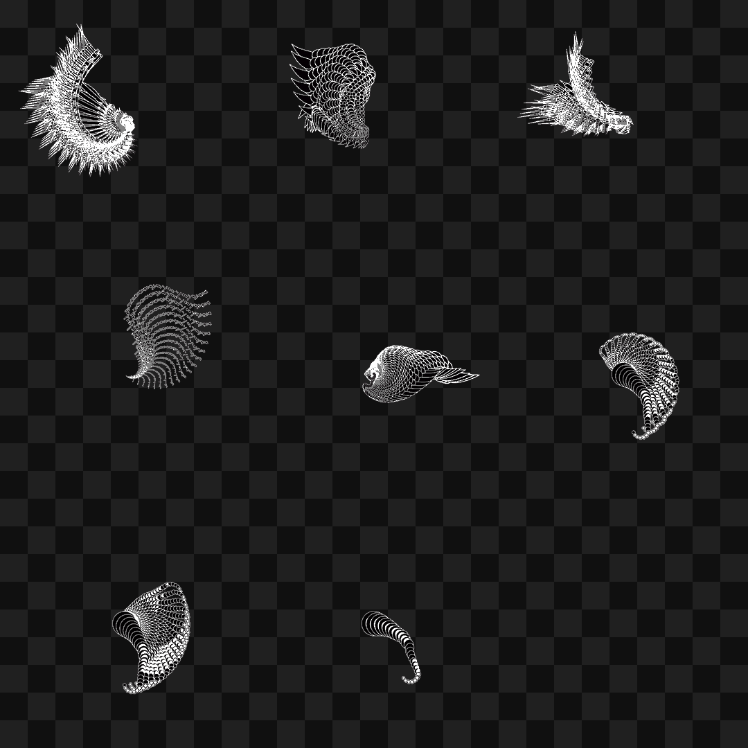 Twist flap wing asset pack / 8 loops