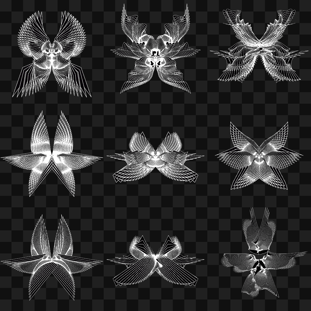Gamma sym wingset asset pack / 11 loops