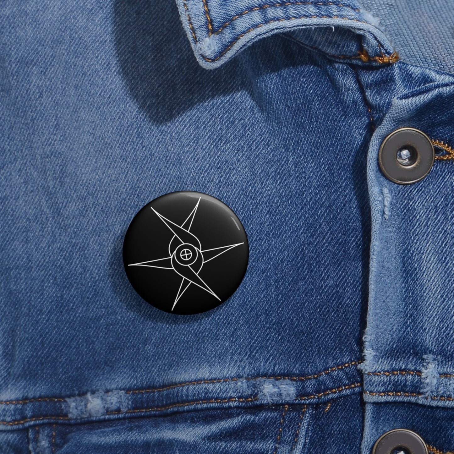 Angel glyph on pin