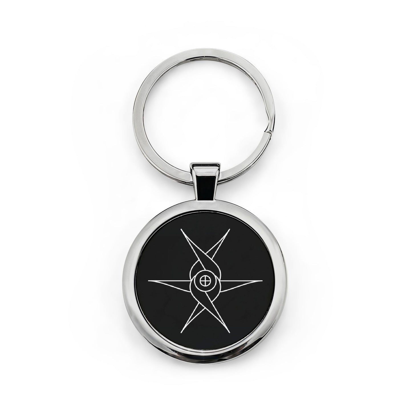 Angel glyph on keychain