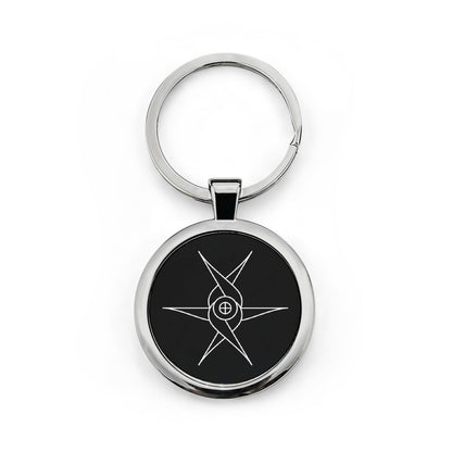 Angel glyph on keychain
