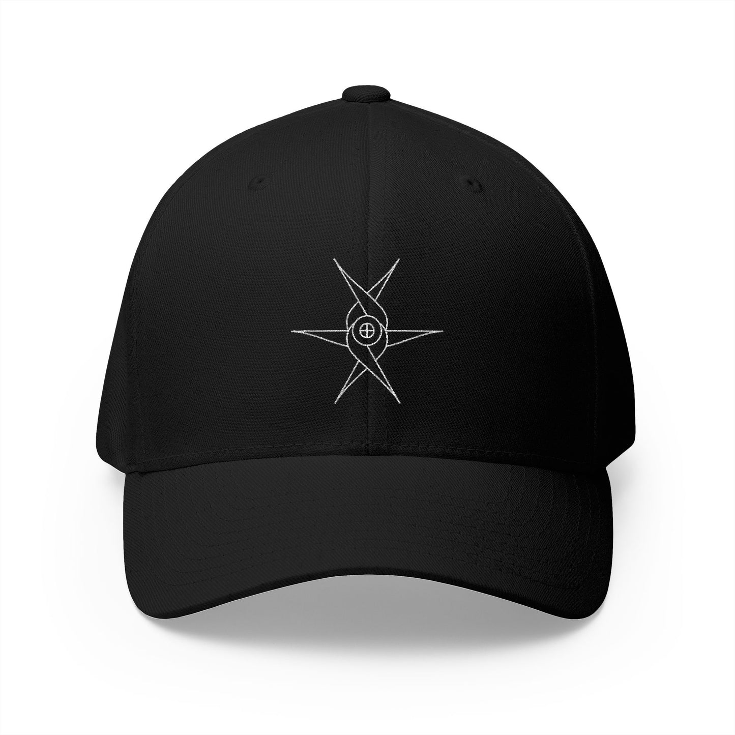 Angel glyph embroidered on classic cap