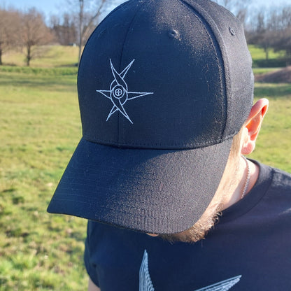 Angel glyph embroidered on classic cap