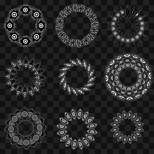 Optic donut wheel asset pack / 28 loops
