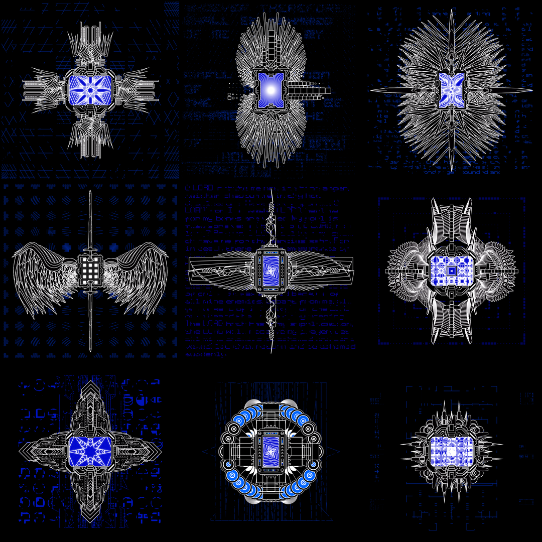 Computer screen angels pack / 9 loops