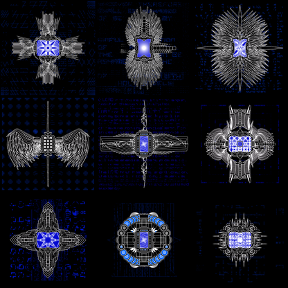 Computer screen angels pack / 9 loops