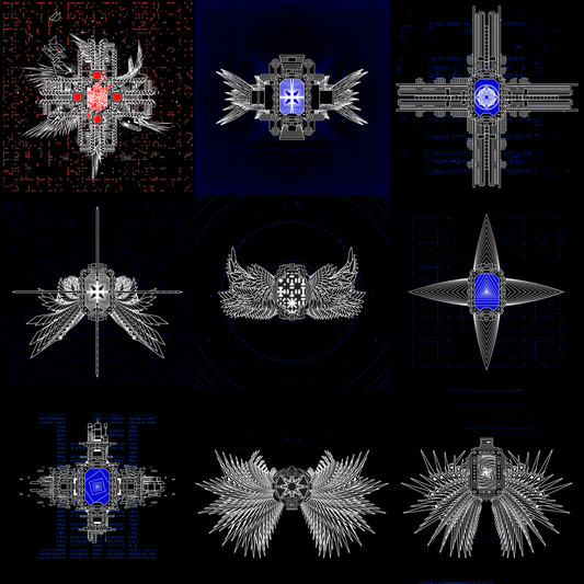 Ray cross screen angels pack / 9 loops