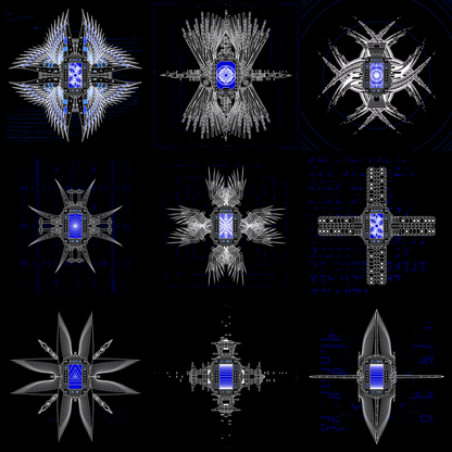 Sacred star screen angels pack / 9 loops