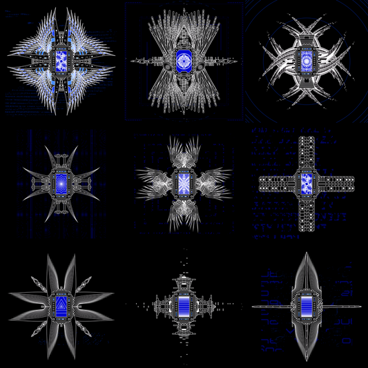 Sacred star screen angels pack / 9 loops