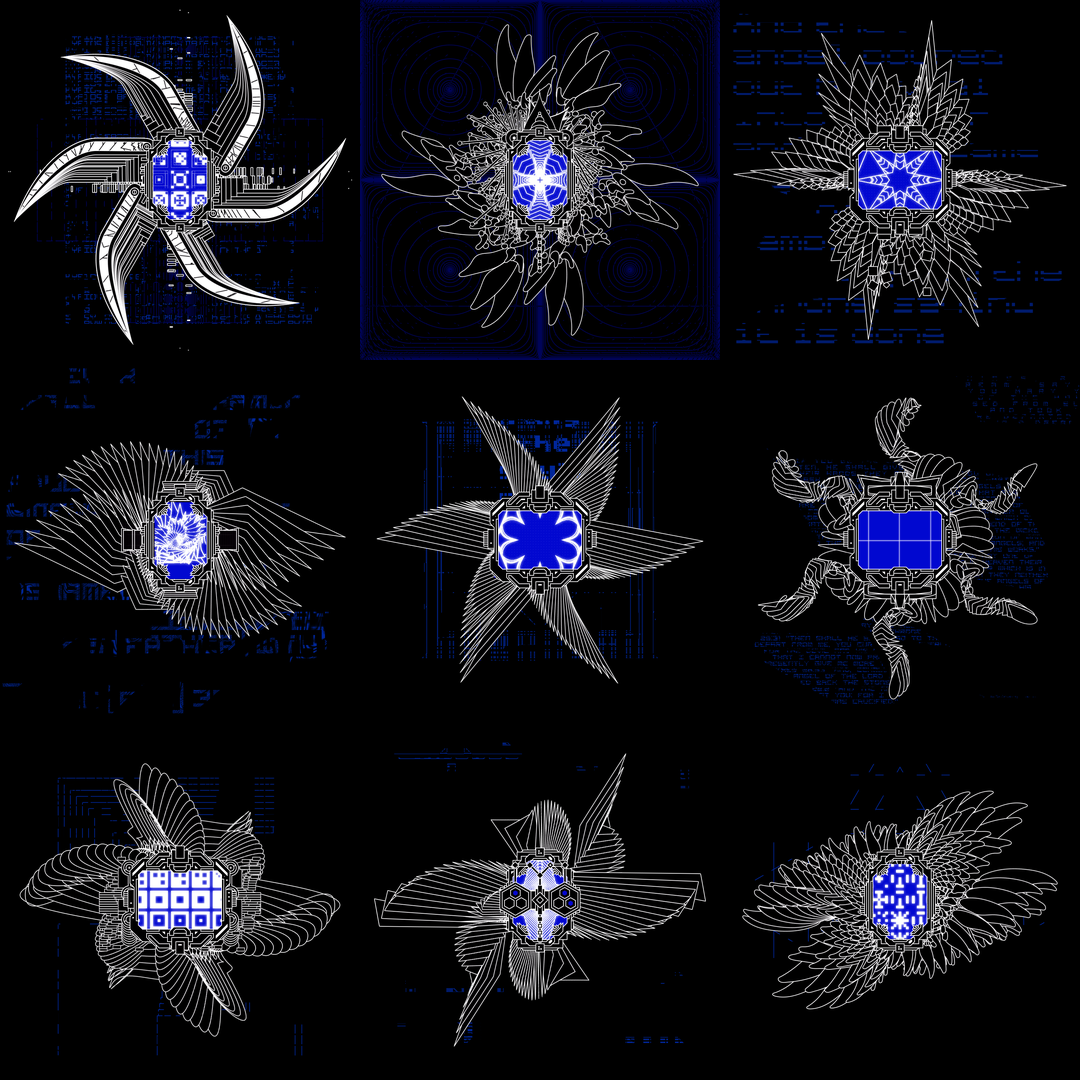 Light star screen angels pack / 9 loops