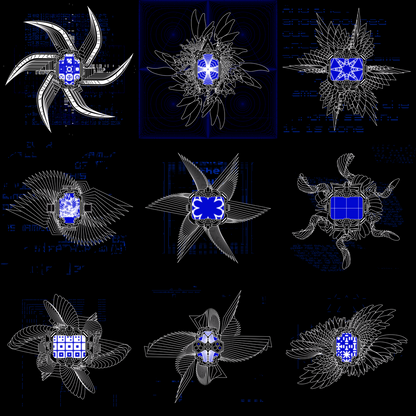 Light star screen angels pack / 9 loops