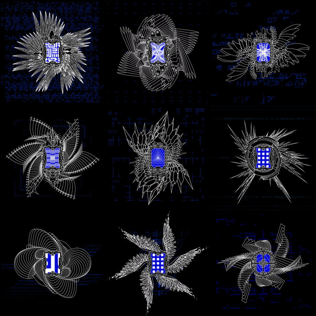 Digital star screen angels pack / 9 loops