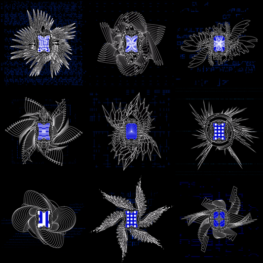 Digital star screen angels pack / 9 loops