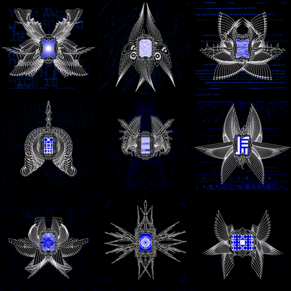 Blue screen angels pack / 9 loops