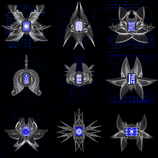 Blue screen angels pack / 9 loops