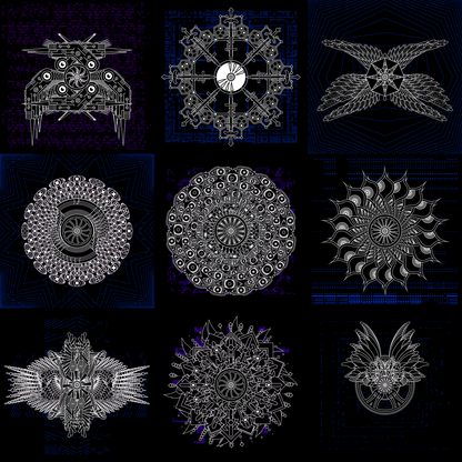 Electric helix angels pack / 9 loops
