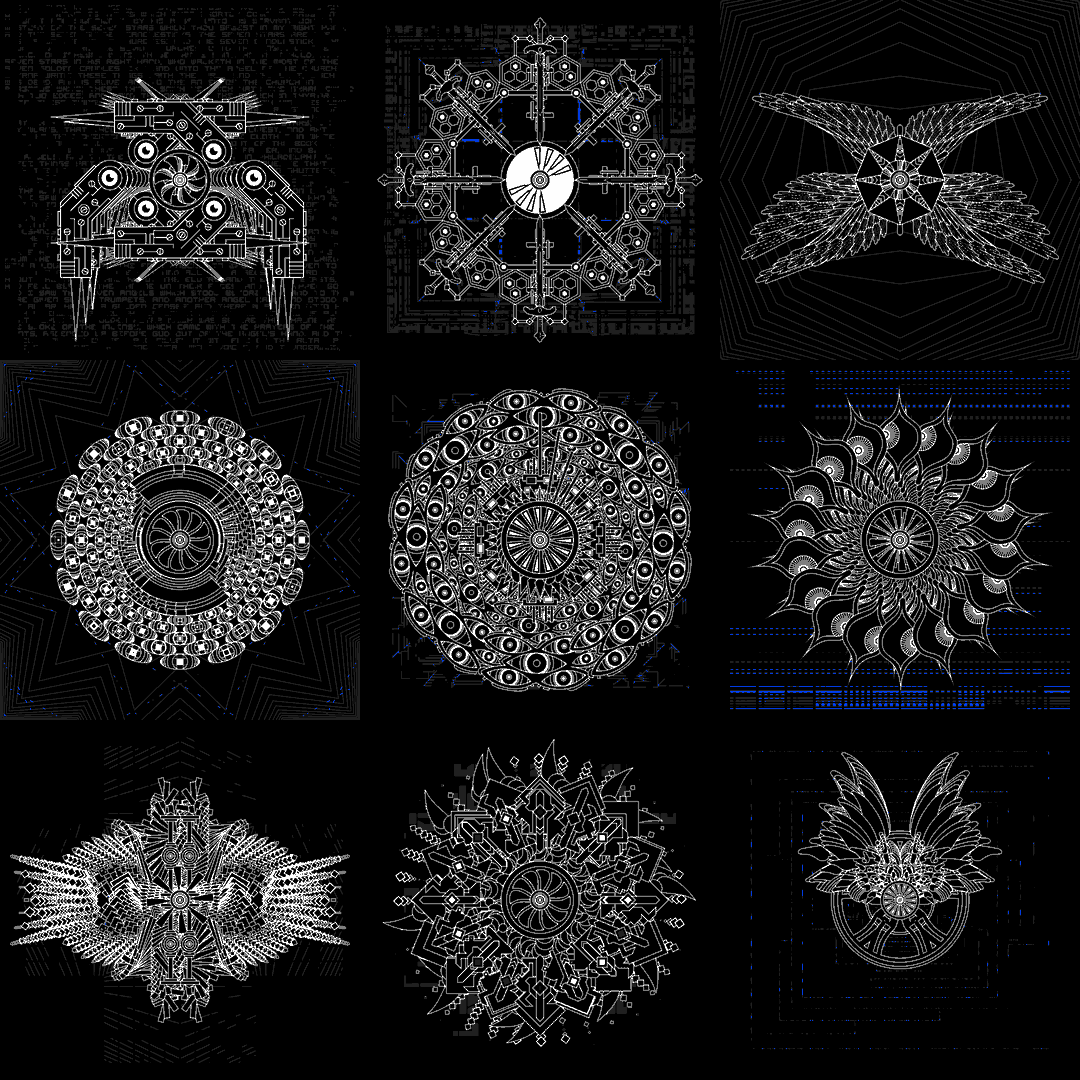 Electric helix angels pack / 9 loops