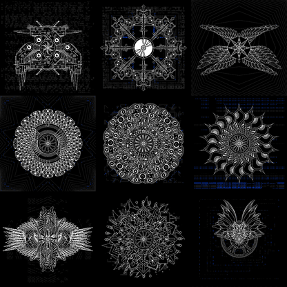 Electric helix angels pack / 9 loops