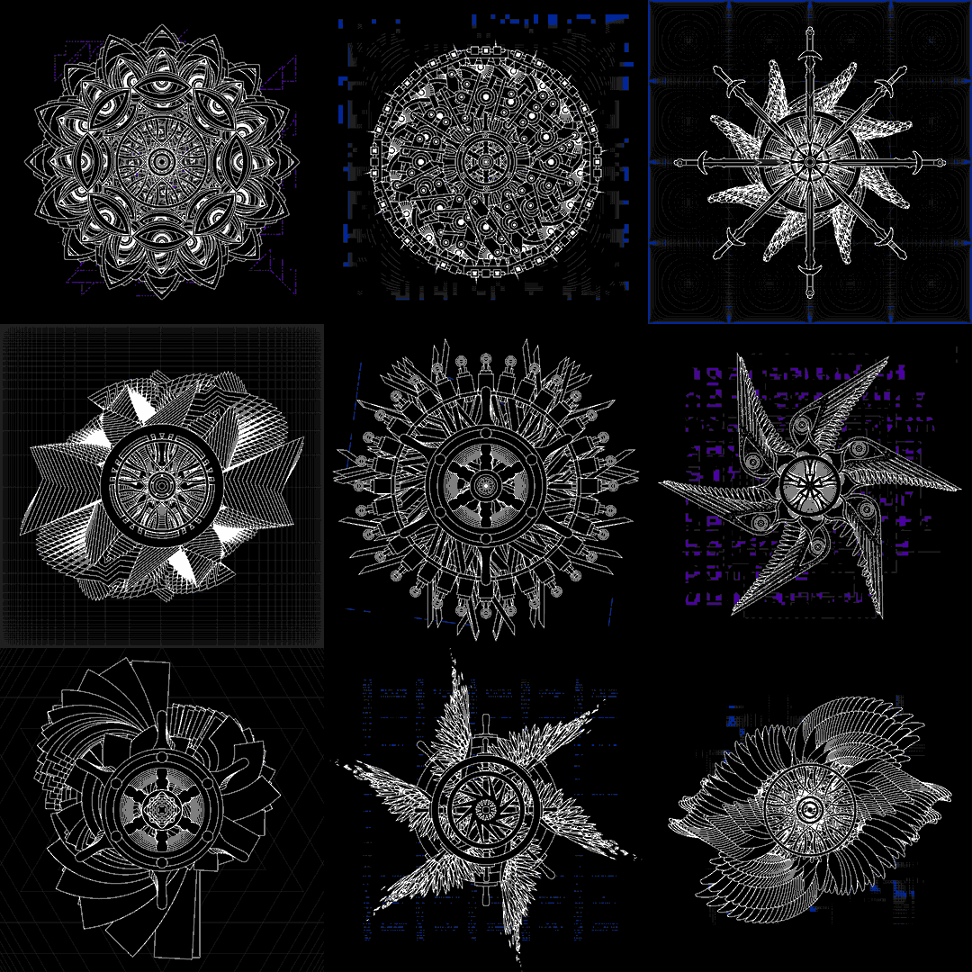 Electronic wheel angels pack / 9 loops