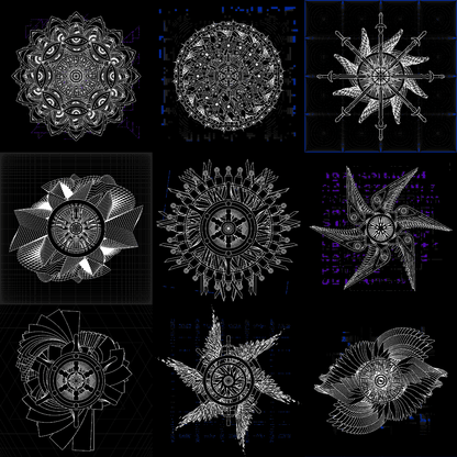 Electronic wheel angels pack / 9 loops