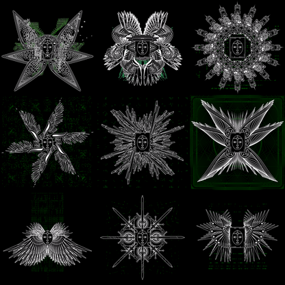 Oval human angels pack / 9 loops