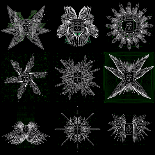 Oval human angels pack / 9 loops