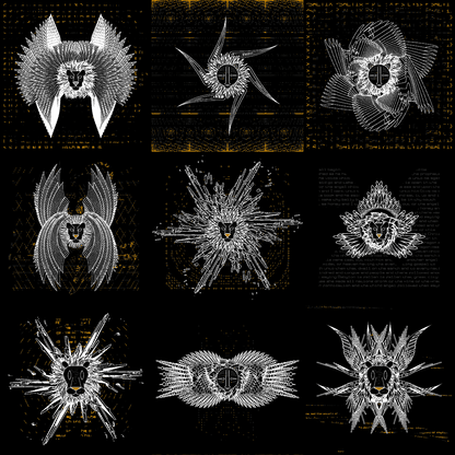 Masked lion angels pack / 9 loops