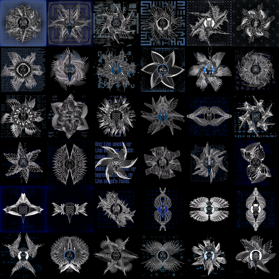 Bird angels bundle / 4 packs / 36 loops