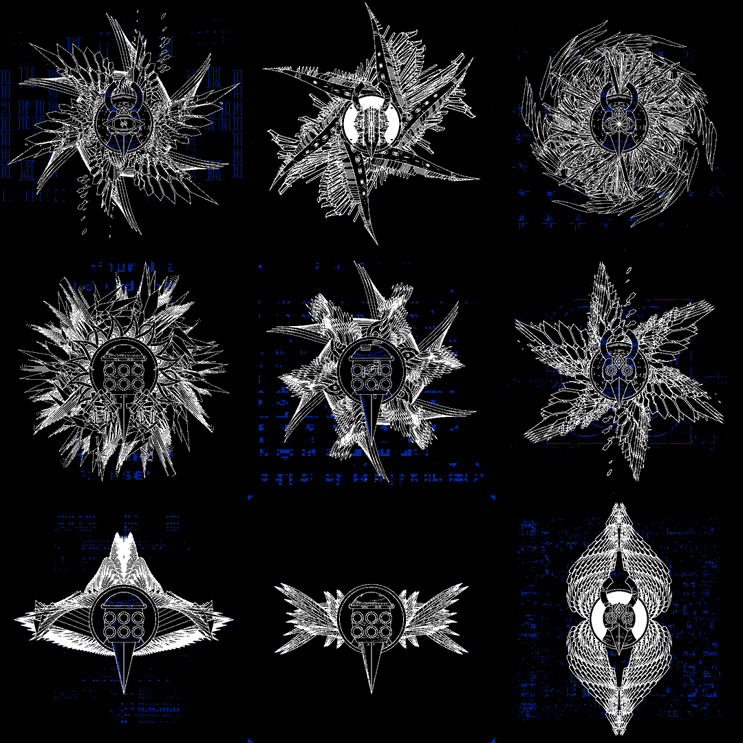 Kookoo bird angels pack / 9 loops