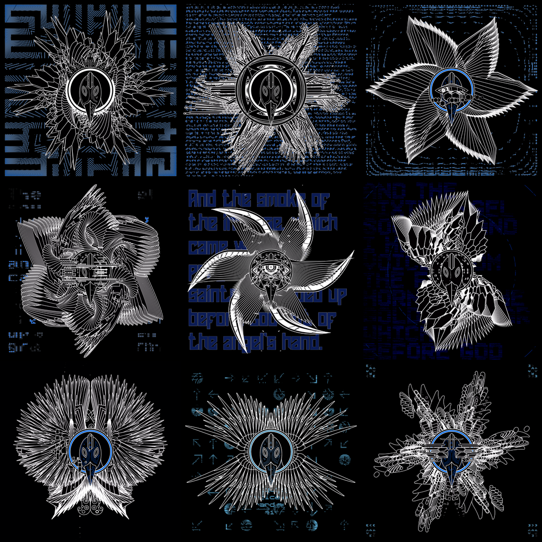 Falcon bird angels pack / 9 loops
