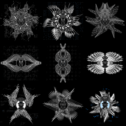 Masked bird angels pack / 9 loops
