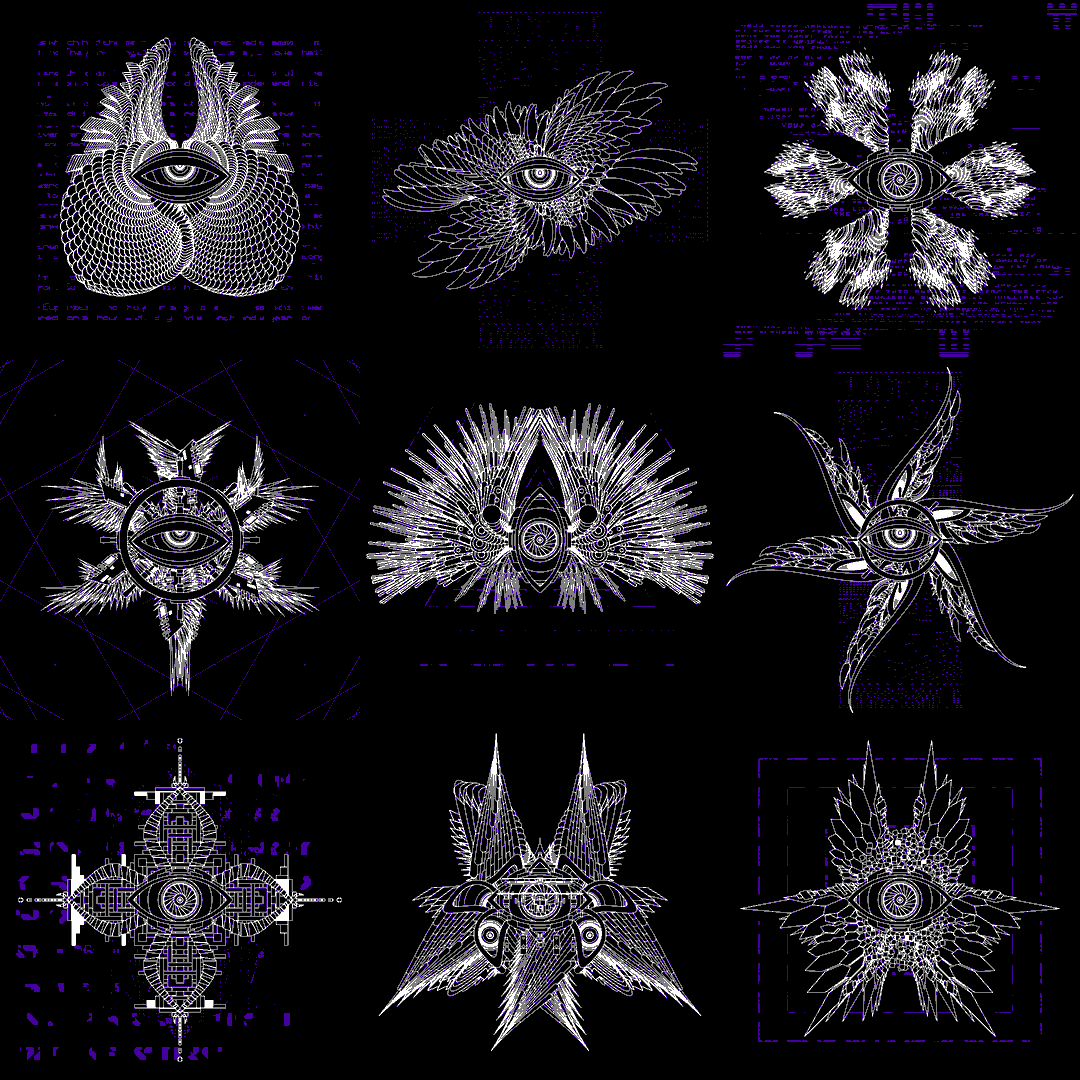 Wide eye angels pack / 9 loops