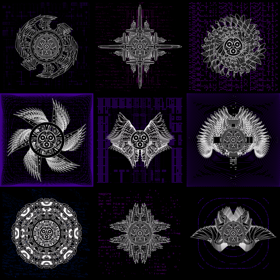 Multiple eye angels pack / 9 loops