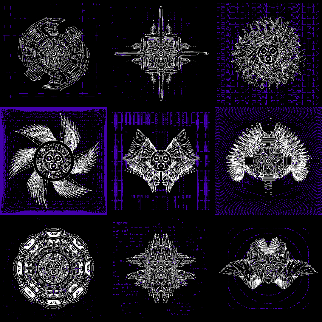 Multiple eye angels pack / 9 loops