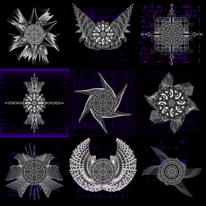 Rolled eye angels pack / 9 loops