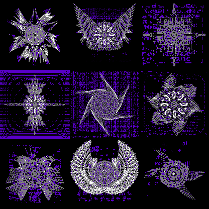 Rolled eye angels pack / 9 loops