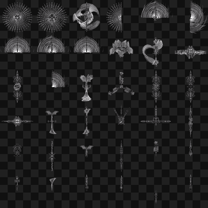 Gamma pillar asset pack / 37 loops